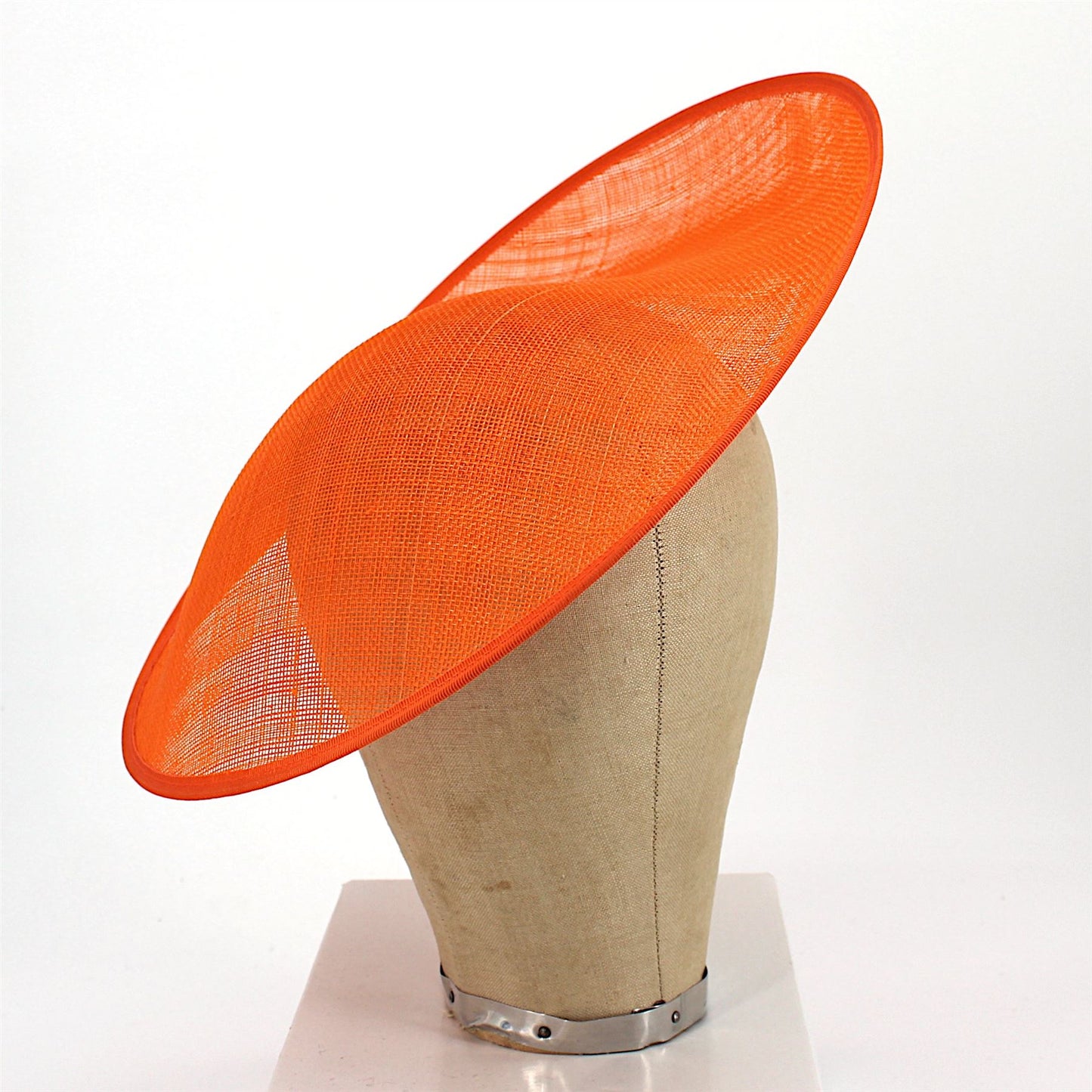 UK Made Sinamay Large Side Sweep Up brim Fascinator Hat Base 33x34cm - HA078