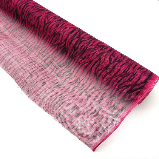 Small Leopard Print Sinamay 90cm x 1m - FS045
