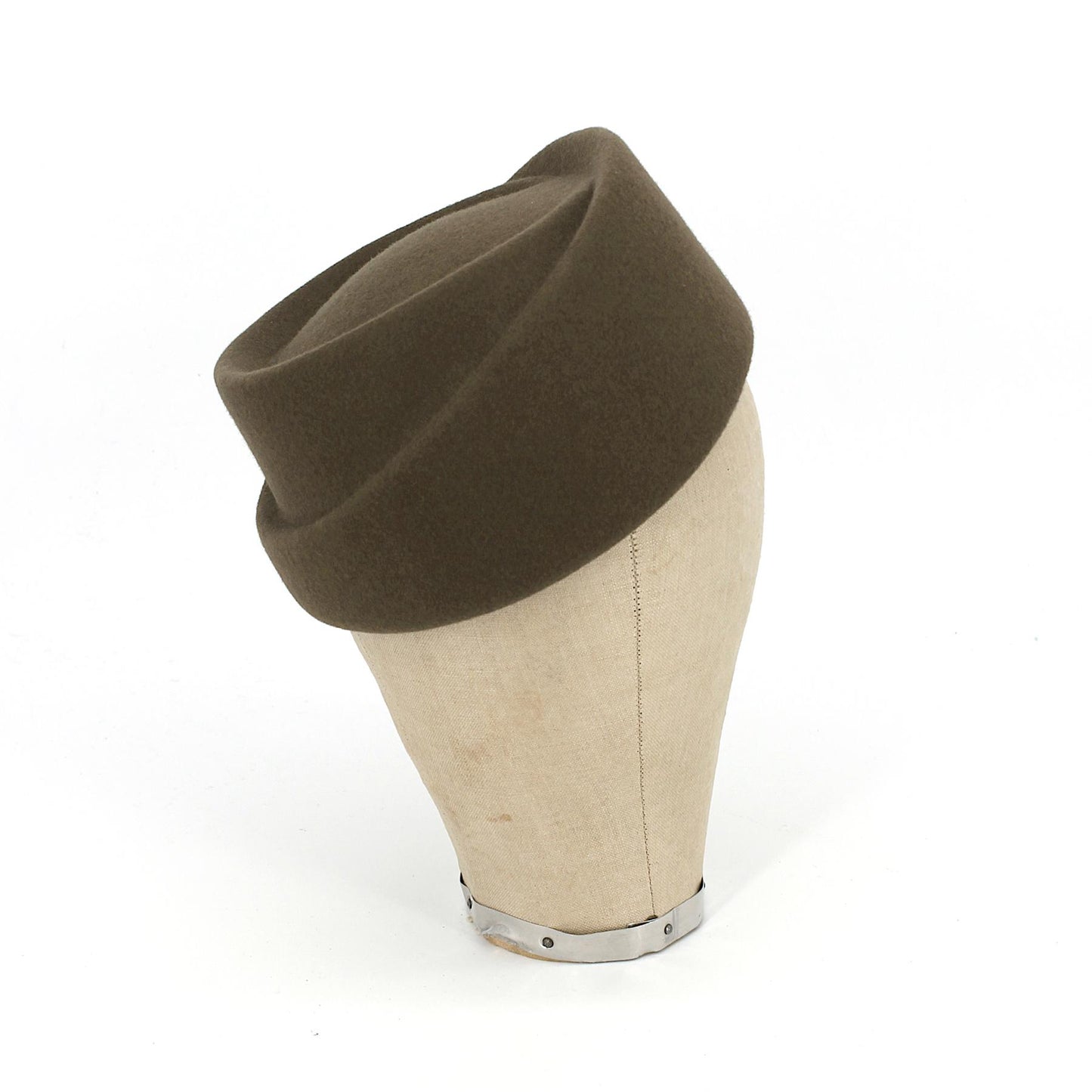 UK Made Asymmetrical Tiered Felt Pillbox Hat Base - HA111