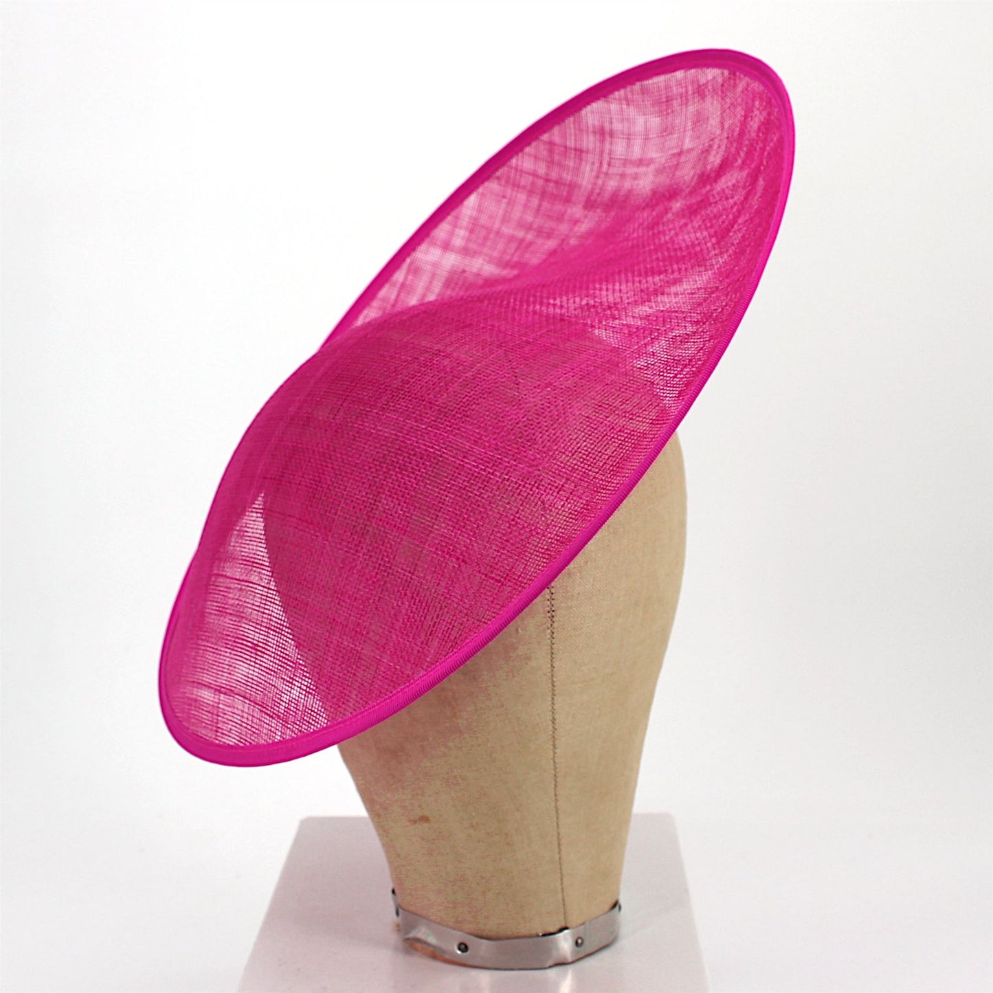 UK Made Sinamay Large Side Sweep Up brim Fascinator Hat Base 33x34cm - HA078