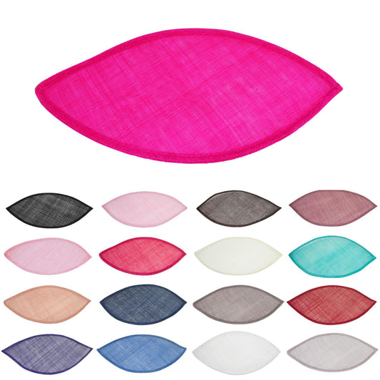 Sinamay Teardrop Fascinator Base 38x19cm - HA075