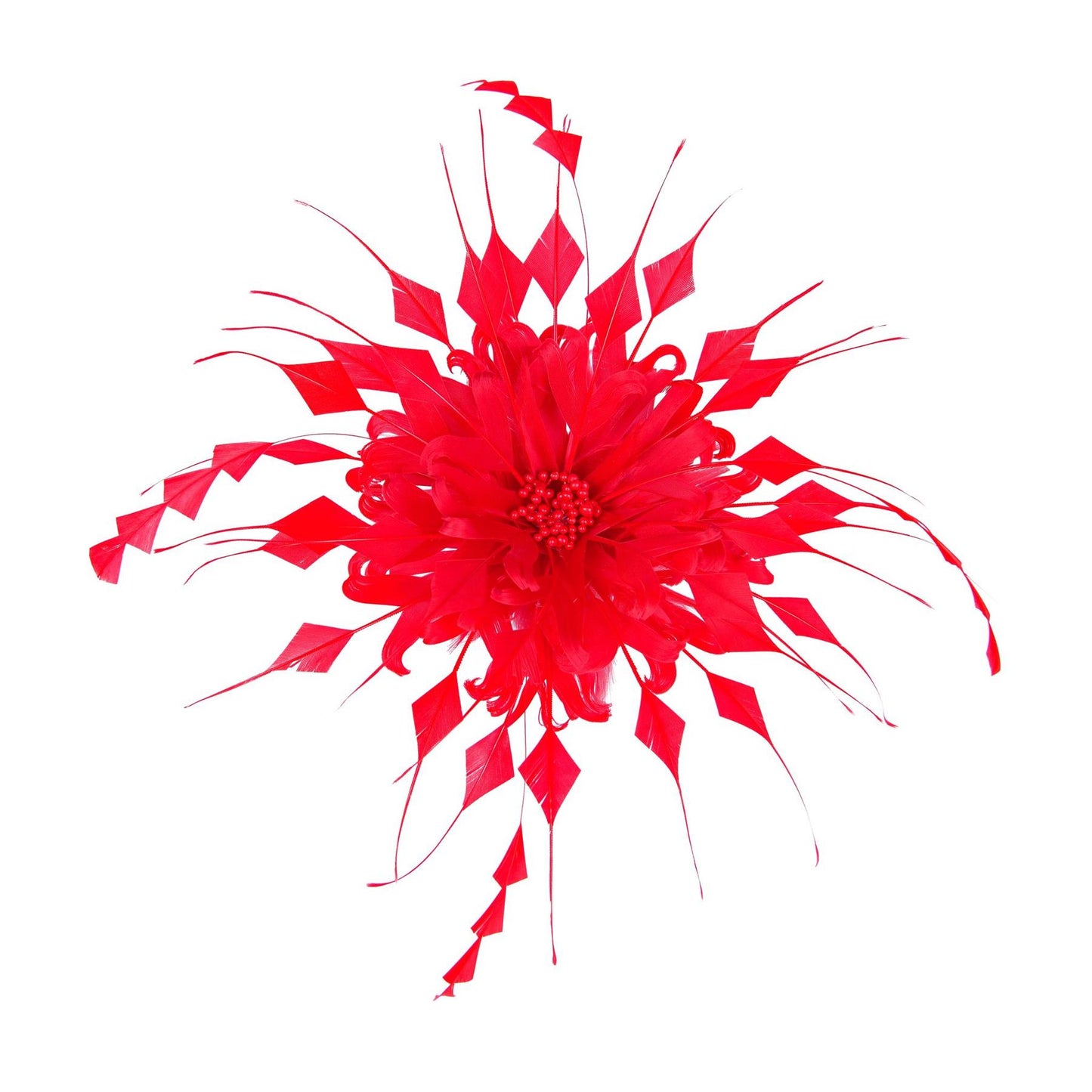 Curly Goose Coque Feather Flower 20cm - FM054