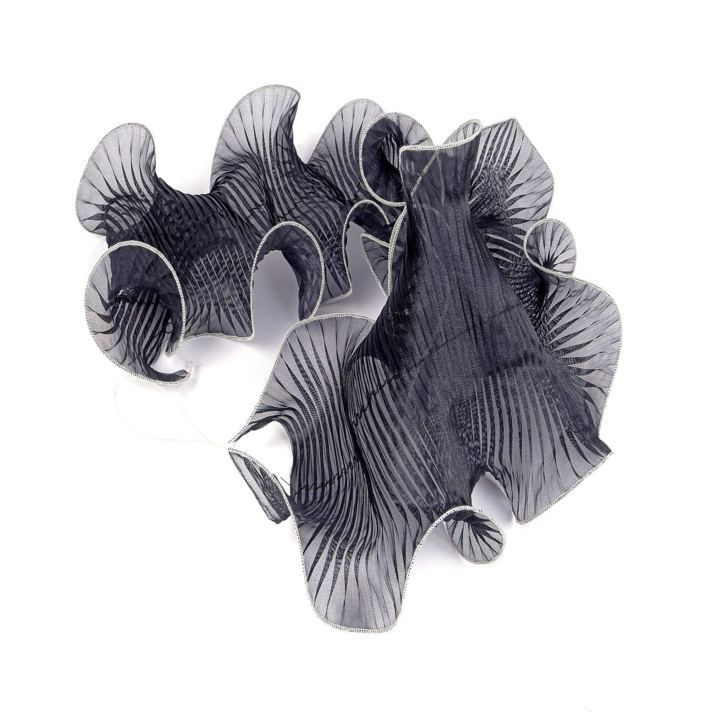 Overlocked Pleated Organza Shush Trim - BR059