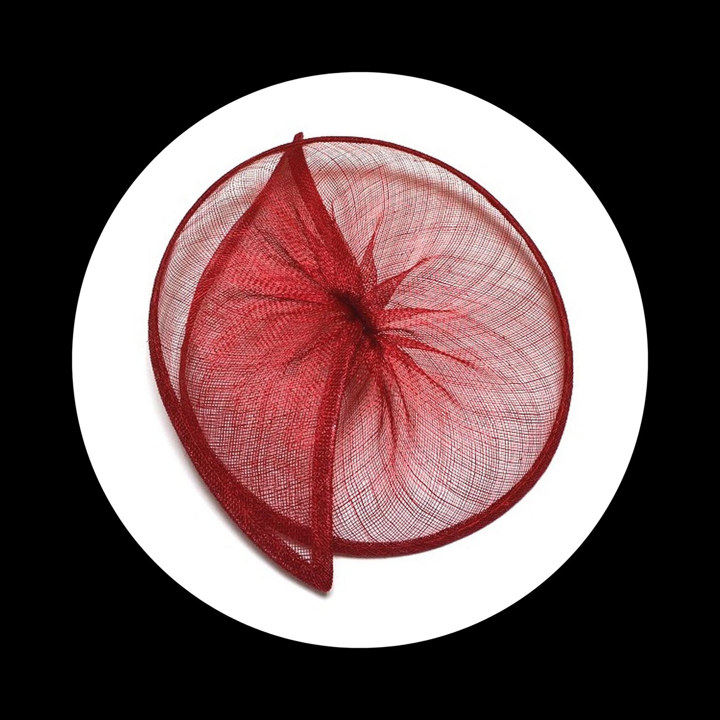 Sinamay Gathered Split Saucer 30cm - HA067