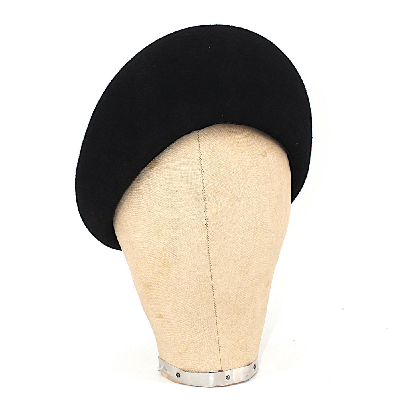 UK Made Felt Asymmetrical Beret Hat Base - HA109