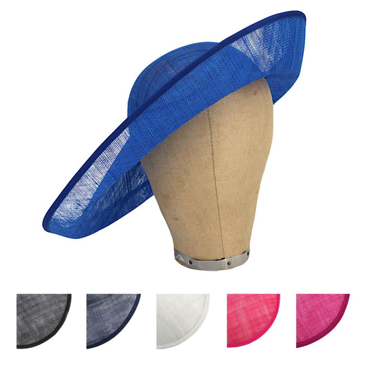UK Made Sinamay Wide Fascinator Base 36x38cm - HA105