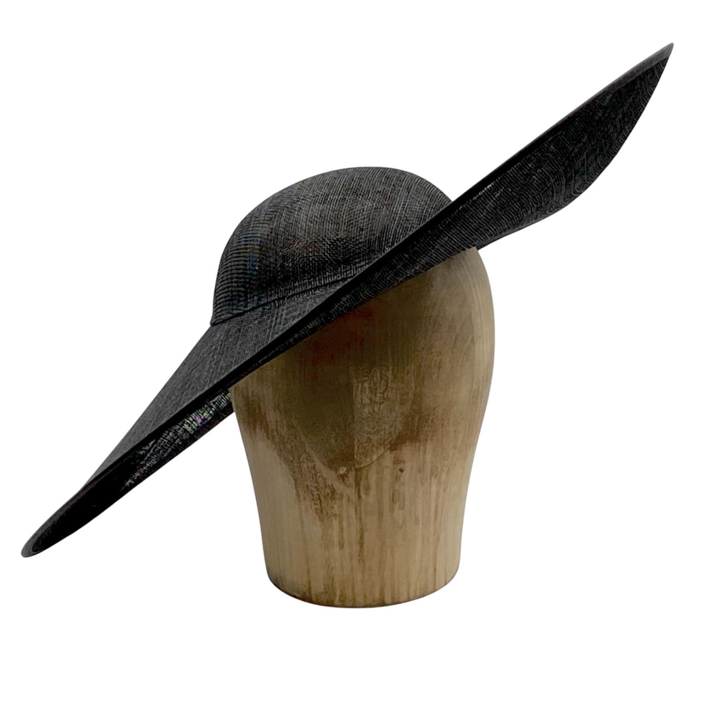 UK Made to Order Huge Sinamay Side Sweep Round Crown 46cm - HA084