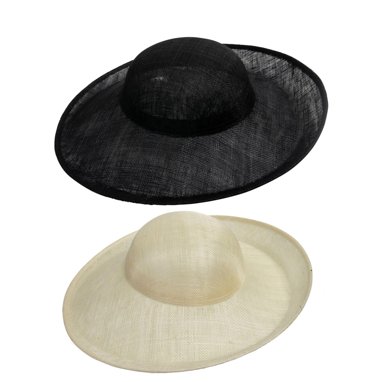 Sinamay Upturned Brim Hat Base 34 x 36cm HA081