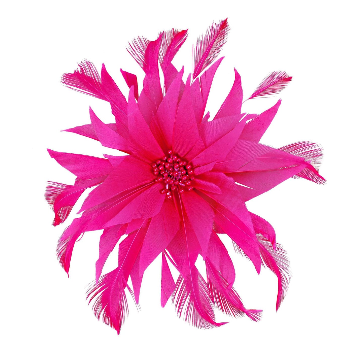 Spiky Goose Hackle Feather Flower 20cm FM053