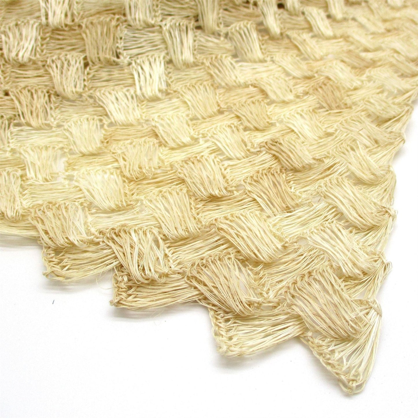 Natural Layered Sinamay Crochet 90x90cm FS034