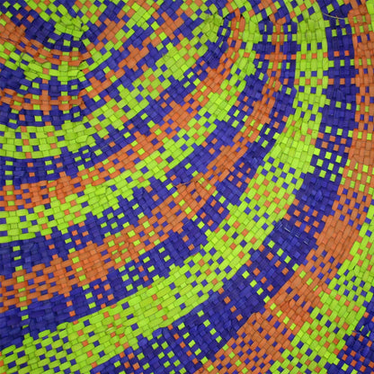 Multi Coloured Sabutan Mat Hat Base 70cm HF006