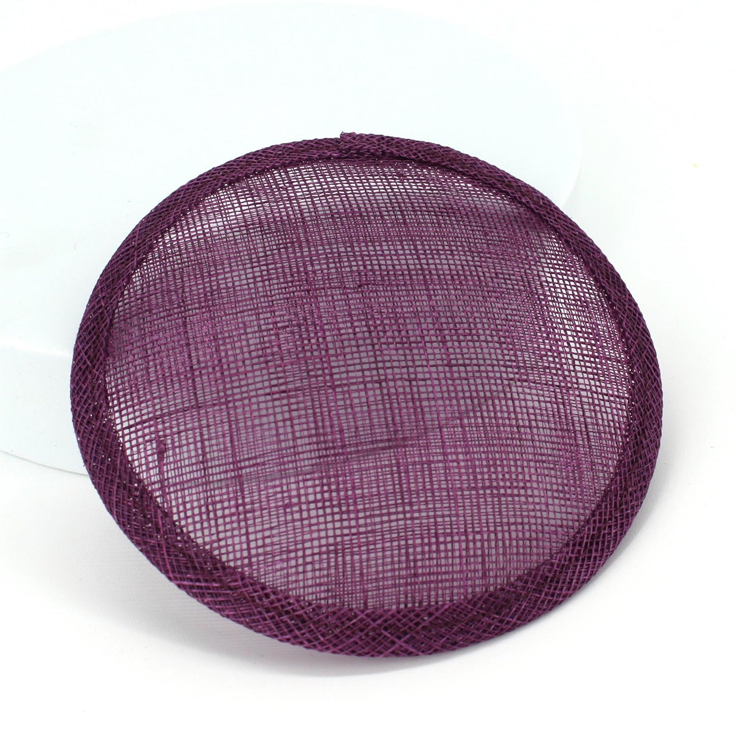 Sinamay Straw Round Fascinator Base 13.5cm - HB008