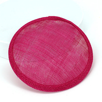 Sinamay Straw Round Fascinator Base 13.5cm - HB008
