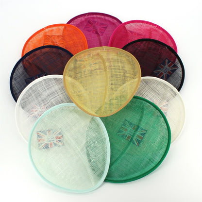 UK Made Coffee Bean Sinamay Base 20x18cm - HA018S