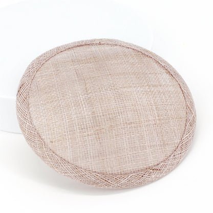 Sinamay Straw Round Fascinator Base 13.5cm - HB008