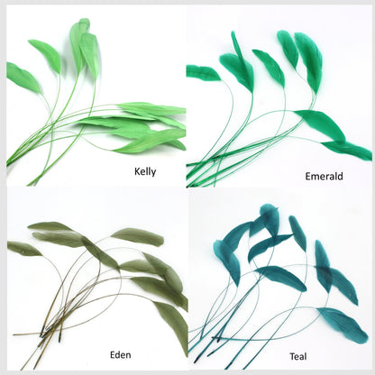 Teardrop Coq Feathers 17 to 25cm x 10pcs - CO017
