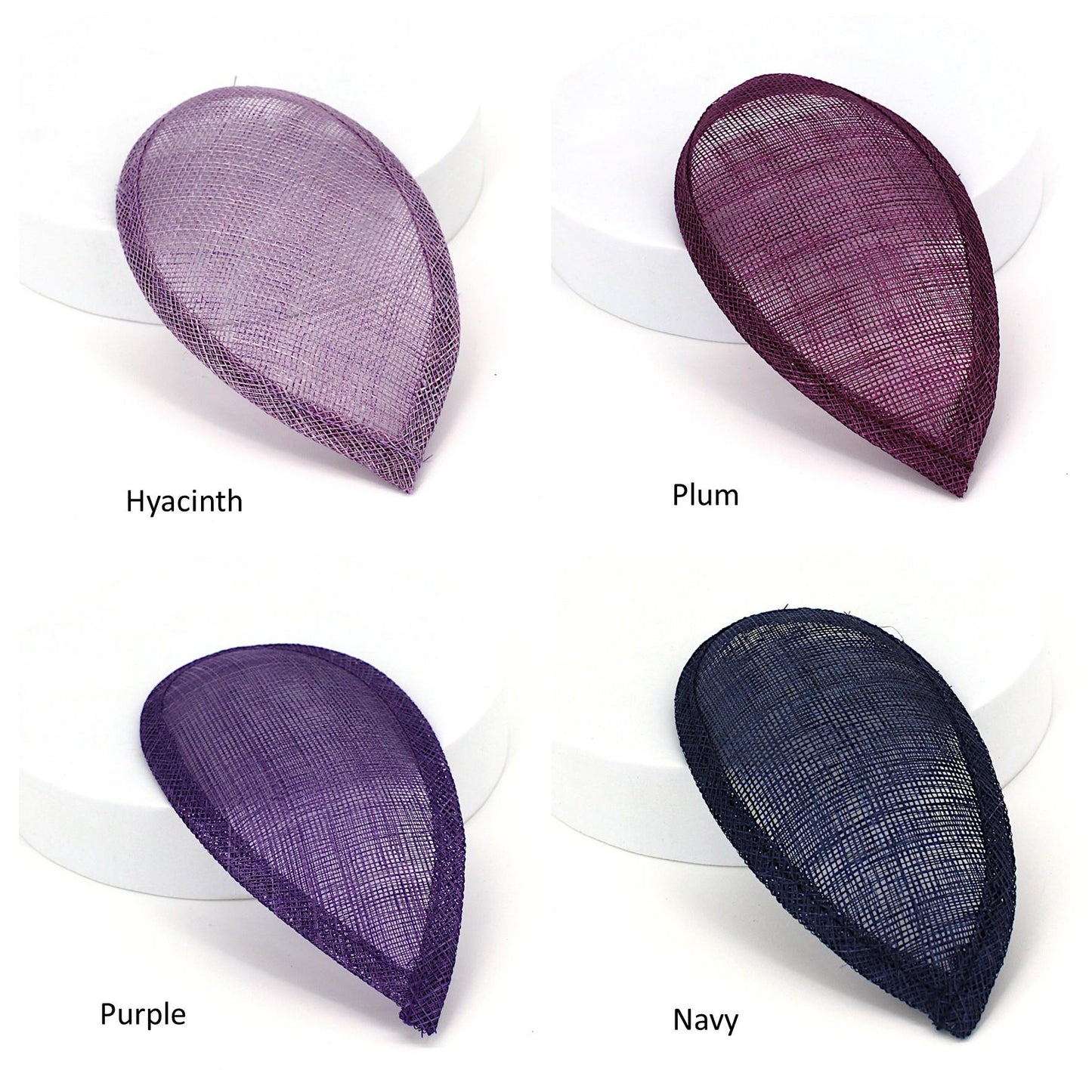 Sinamay Teardrop Fascinator Base 16cm - HB016
