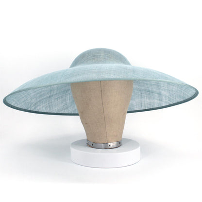 UK Made Sinamay Wide Down Brim Hat Base 48x42cm - HA098