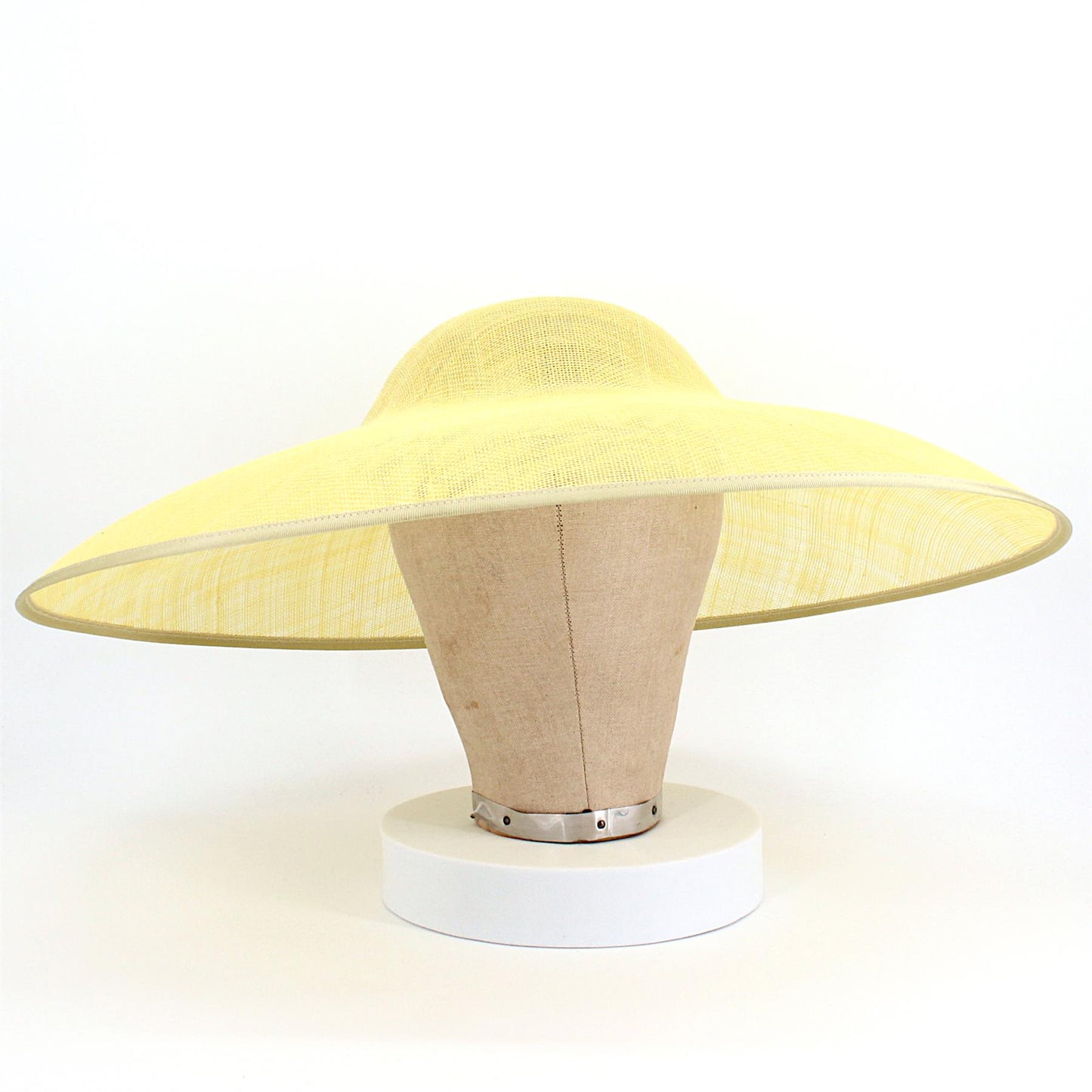 UK Made Sinamay Wide Down Brim Hat Base 48x42cm - HA098