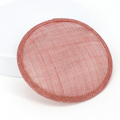 Sinamay Straw Round Fascinator Base 13.5cm - HB008