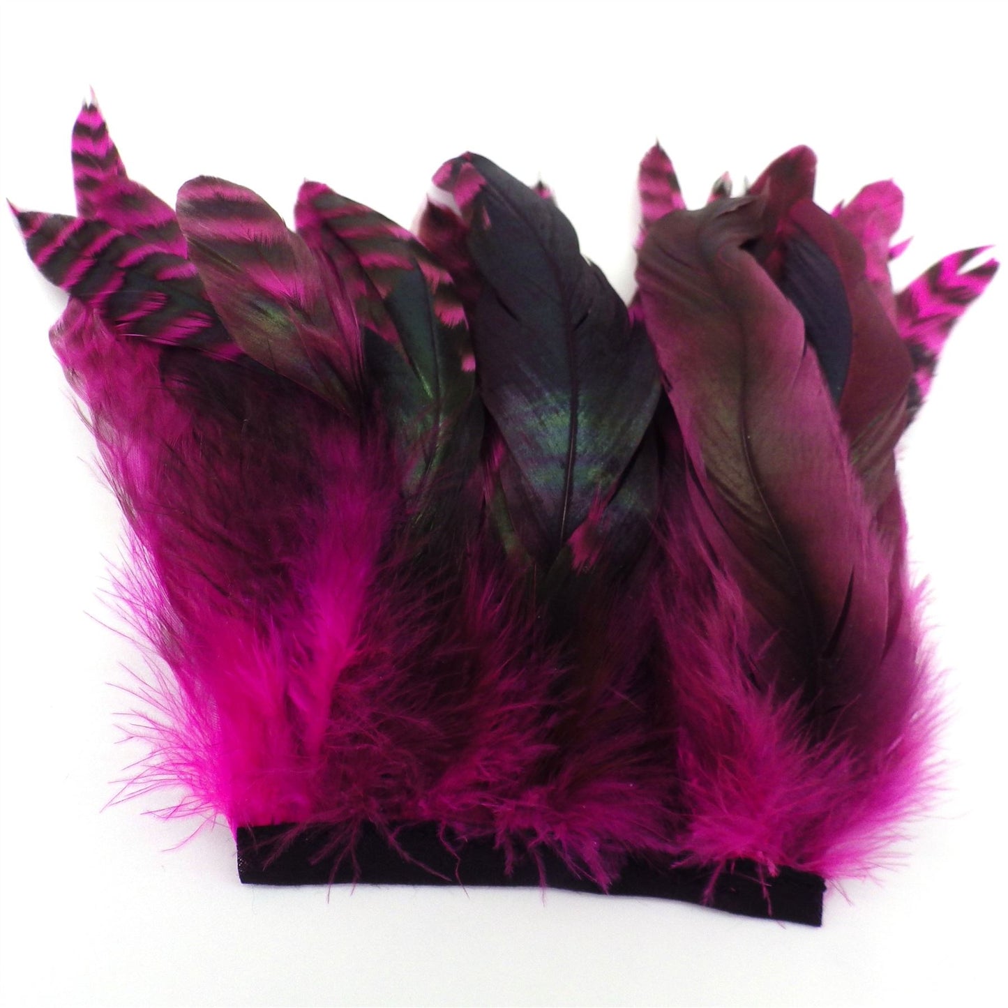 Chinchilla Feather Fringe 12cm x 10cm - FR003