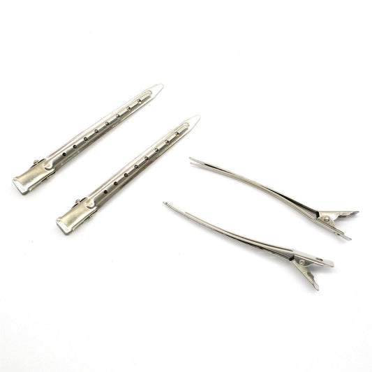 Hair Grip Clip Flat 9cm Long x 4pcs HB043