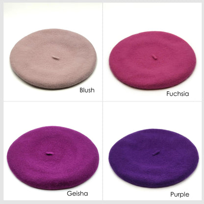 Traditional Wool Beret 27cm - HA037