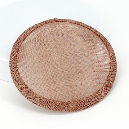 Sinamay Straw Round Fascinator Base 13.5cm - HB008