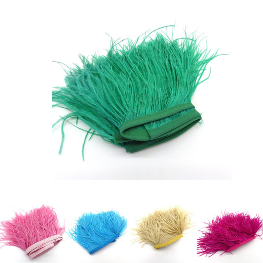 Ostrich Feather Fringe 12cm x 10cm FR002