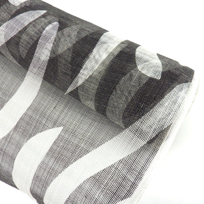 Zebra Print Sinamay 90cm x 1m FS043