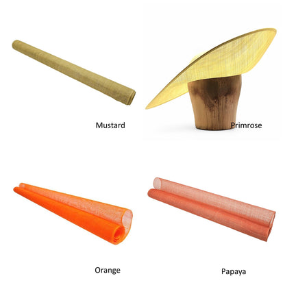 UK Made to Order Huge Sinamay Side Sweep Extended Brim Round Crown 45x50cm - HA089