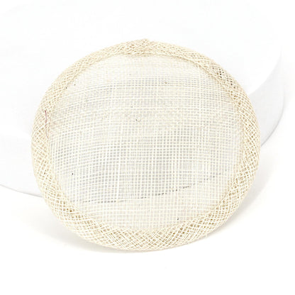 Sinamay Straw Round Fascinator Base 10.5cm - HB007