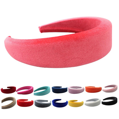 Velvet Padded 4cm Headband HB035