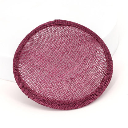 Sinamay Straw Round Fascinator Base 10.5cm - HB007