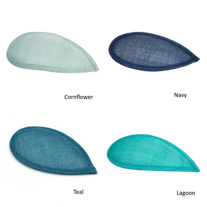 Sinamay Tear Fascinator Base 8x16cm - HB016