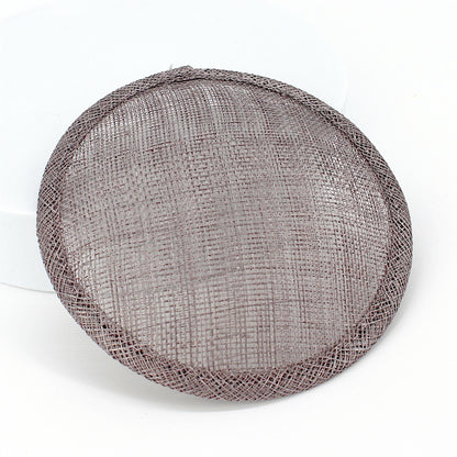 Sinamay Straw Round Fascinator Base 13.5cm - HB008