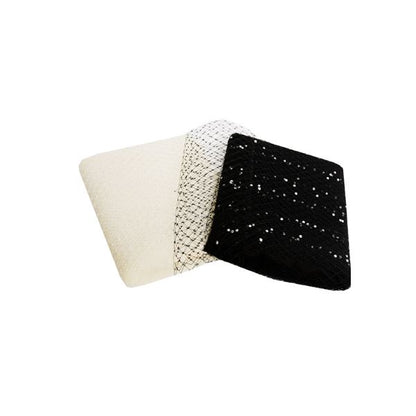 Sequin Merry Widow Veil 30cm x1m - BR008