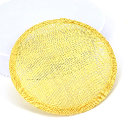 Sinamay Straw Round Fascinator Base 13.5cm - HB008