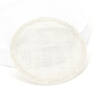 Sinamay Straw Round Fascinator Base 10.5cm - HB007