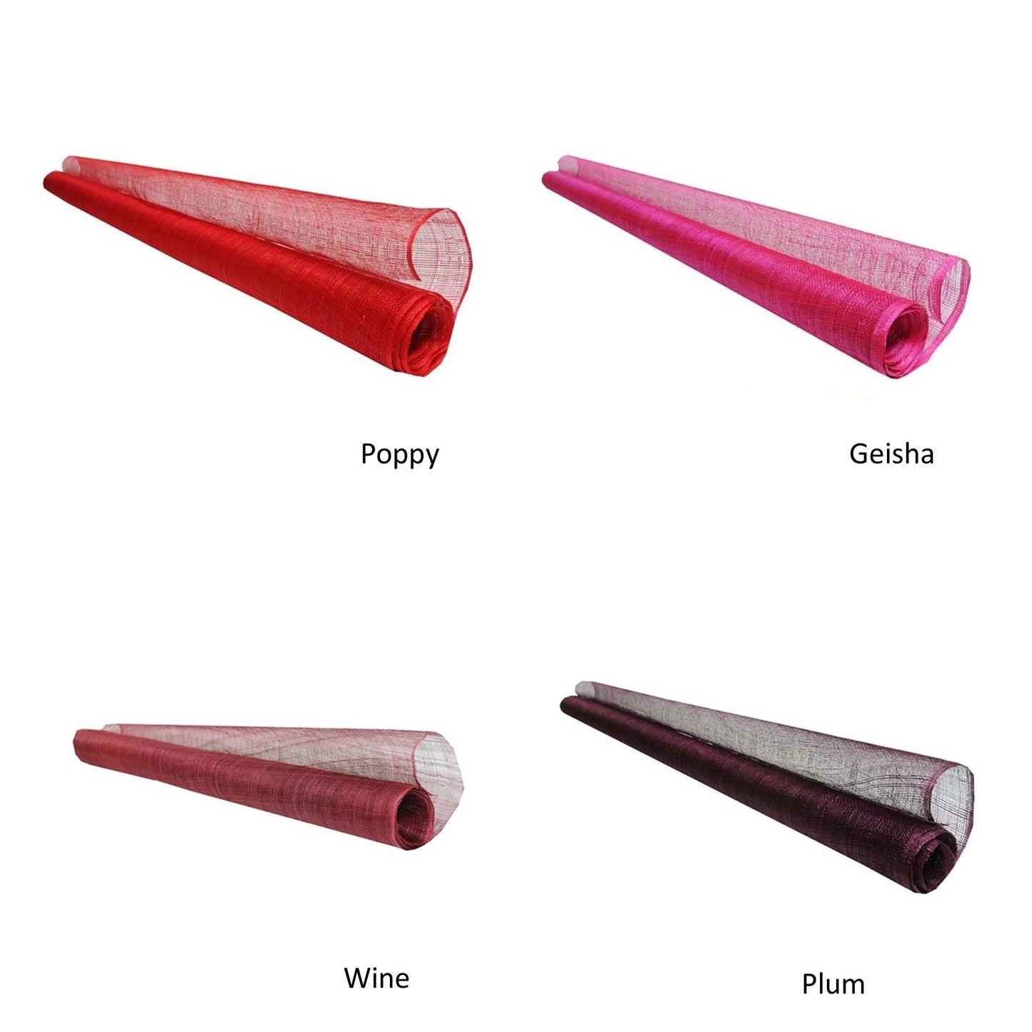 UK Made to Order Huge Sinamay Side Sweep Step Edge Brim Edge Slant Crown 46x40cm - HA086