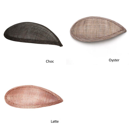 Sinamay Tear Fascinator Base 8x16cm - HB016