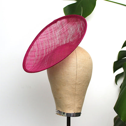 Sinamay Saucer Up brim Base 26x27cm - HA019