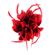 Load image into Gallery viewer, Tip Dyed Goose Biot Flower 15cm FM057