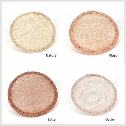 Sinamay Straw Round Fascinator Base 10.5cm - HB007