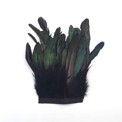 Chinchilla Feather Fringe 12cm x 10cm - FR003