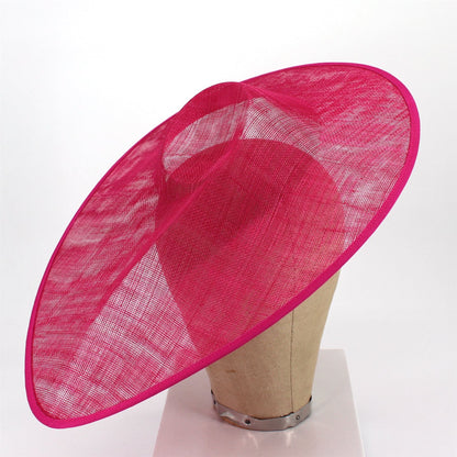 UK Made Sinamay Wide Pointed Saucer Fascinator Base HA036