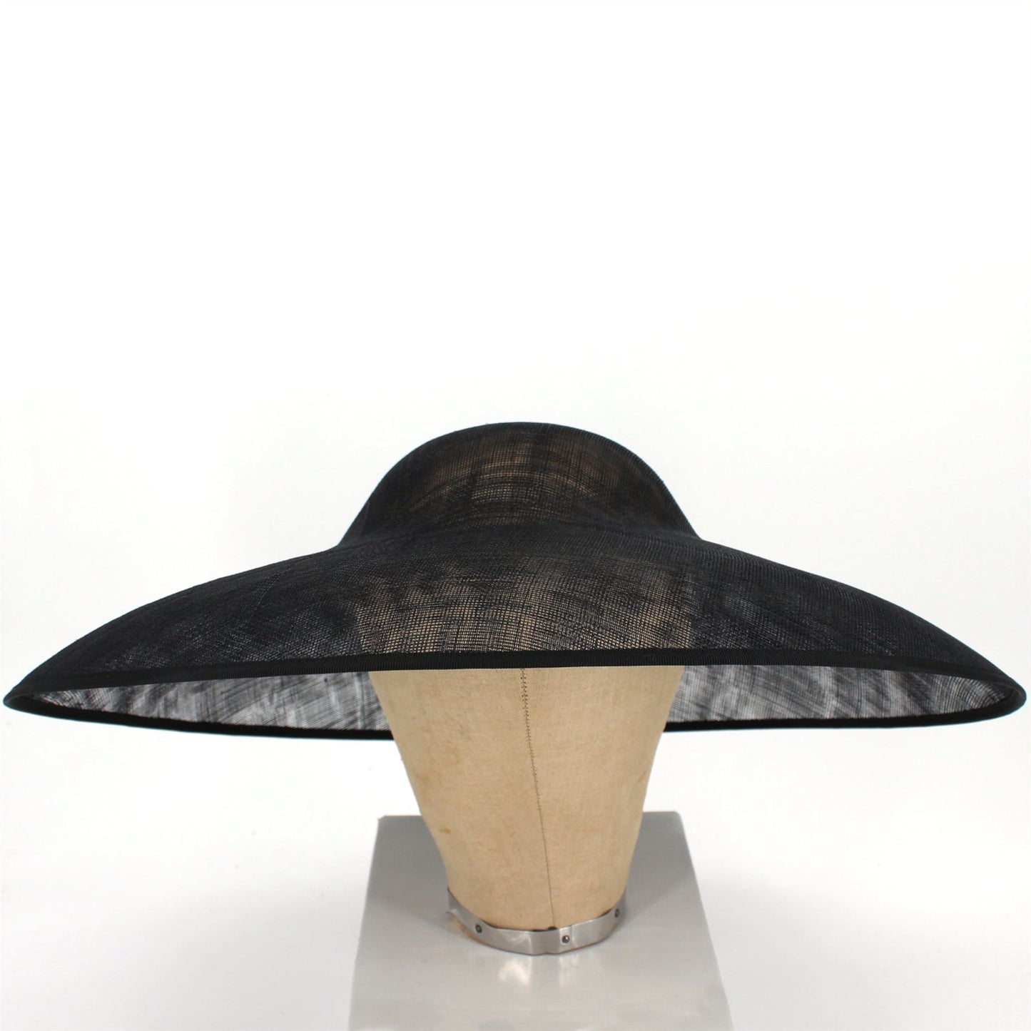 UK Made Sinamay Wide Down Brim Hat Base HA098