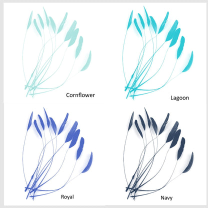 Teardrop Coq Feathers 17 to 25cm x 10pcs - CO017