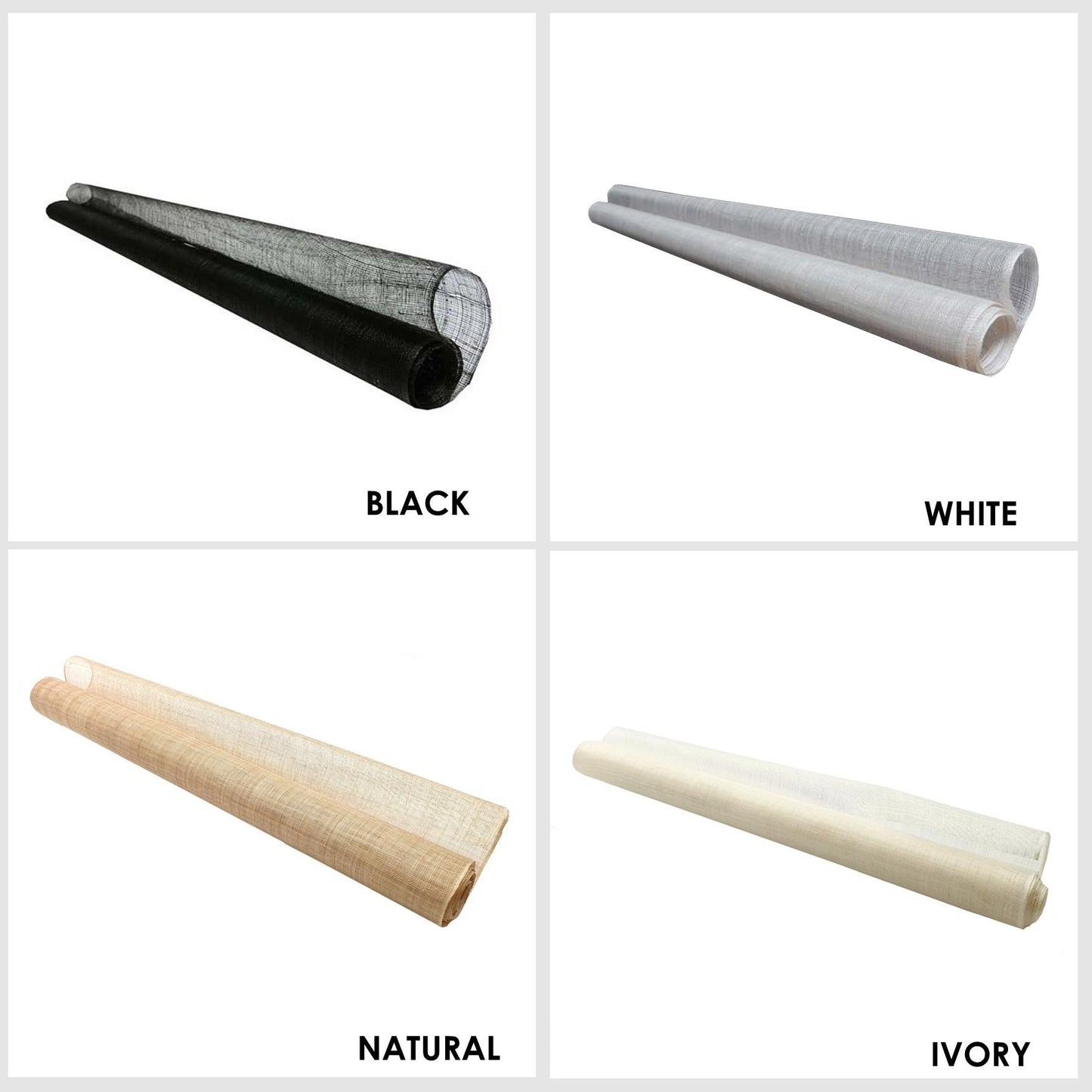 Machine Made Stiff Sinamay 90cm x 1m - FS002