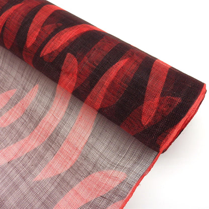 Zebra Print Sinamay 90cm x 1m FS043